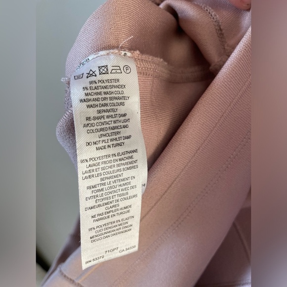 French Connection light tan Mini bondage Dress size 0 NWOT never worn - Picture 3 of 7